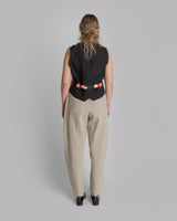 Curve Pant in Oatmeal Linen