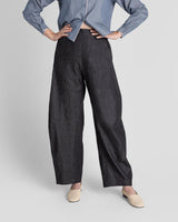 Curve Pant in soft Charcoal Cotton DenimCurve Pants