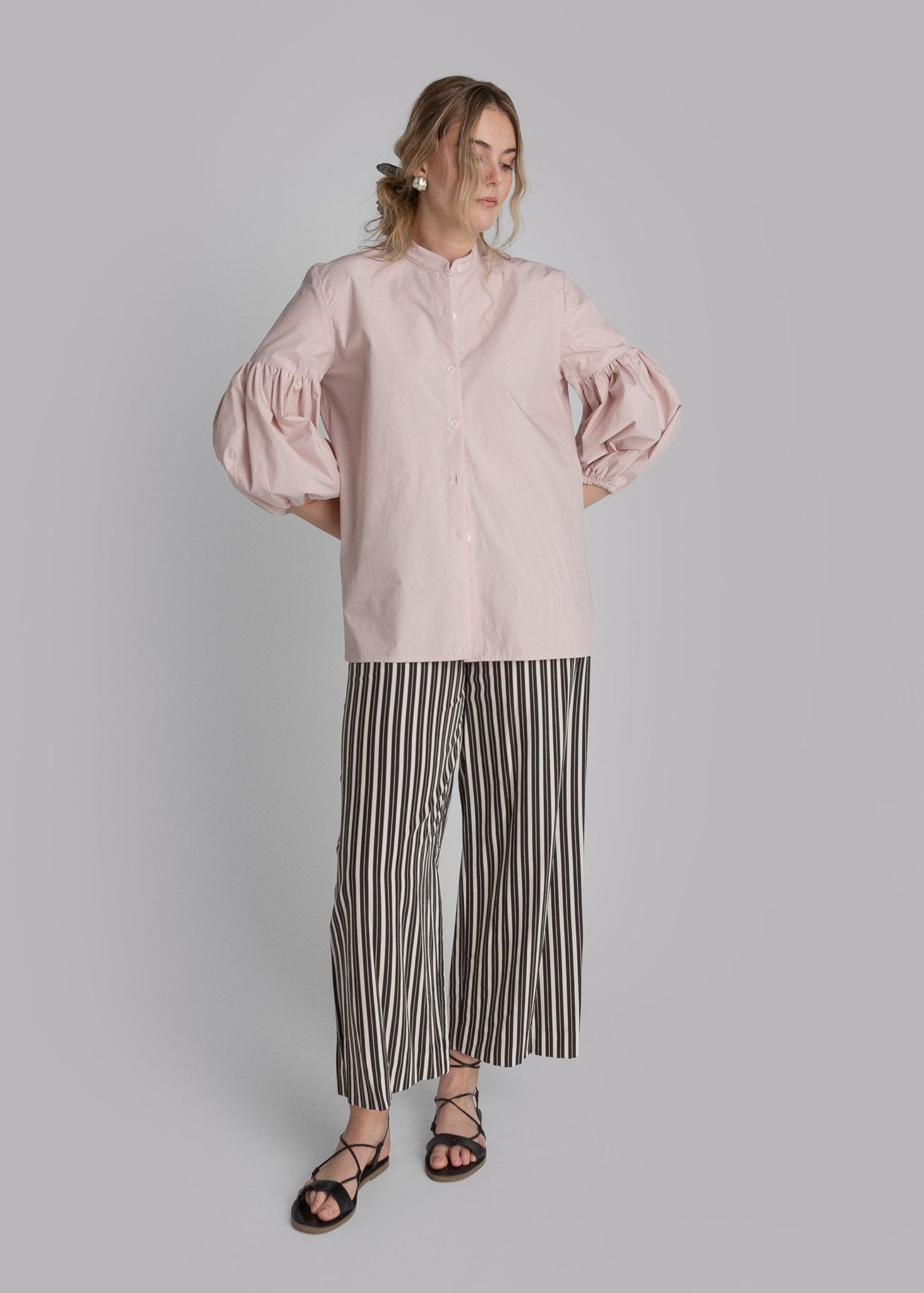 Dandelion Shirt in Blush Cotton Poplin
