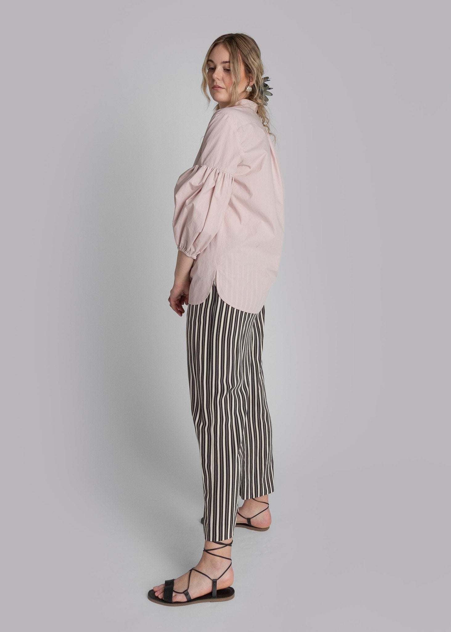 Dandelion Shirt in Blush Cotton Poplin