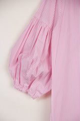 Dandelion Shirt in Pink Striped Cotton Shirting
