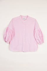 Dandelion Shirt in Pink Striped Cotton Shirting