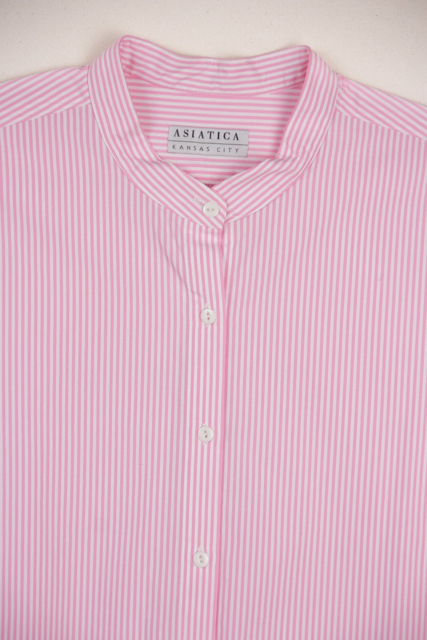 Dandelion Shirt in Pink Striped Cotton Shirting