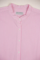 Dandelion Shirt in Pink Striped Cotton Shirting