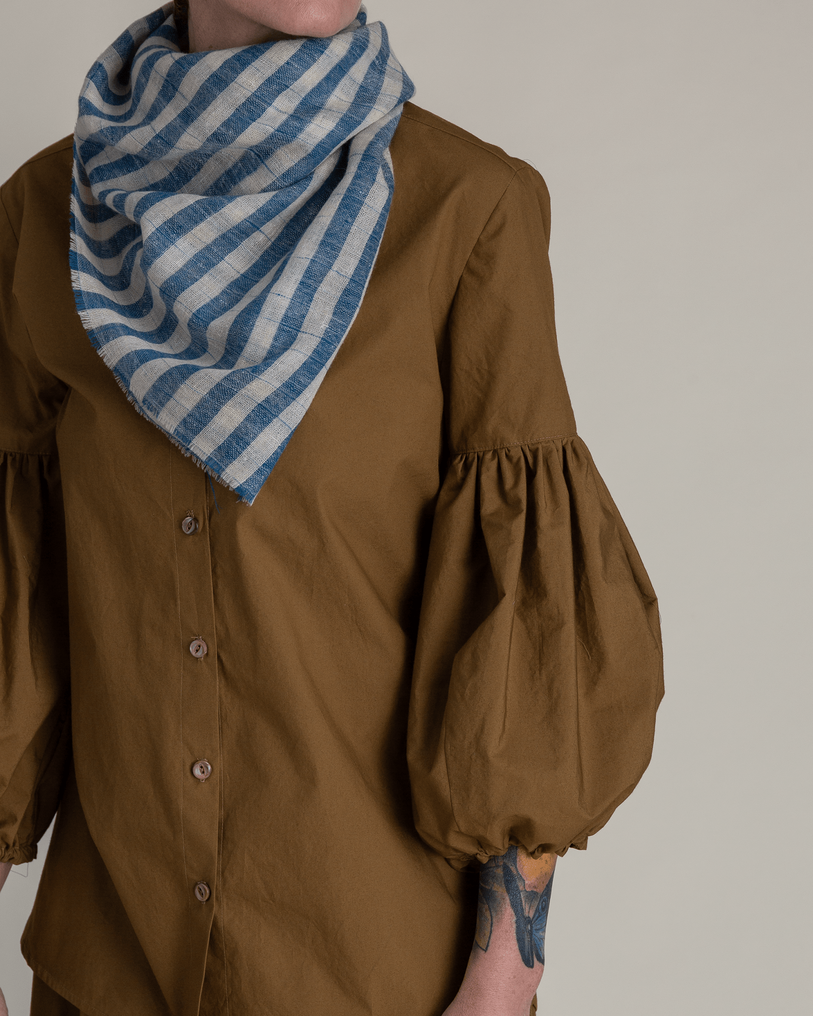 Dandelion Shirt in Tobacco Cotton PoplinDandelion Shirts