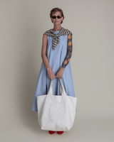 Day Dress in Light Blue Cotton PoplinDay A - Line