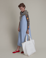 Day Dress in Light Blue Cotton PoplinDay A - Line
