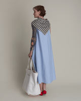 Day Dress in Light Blue Cotton PoplinDay A - Line