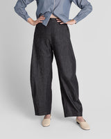 Curve Pant in soft Charcoal Cotton Denim