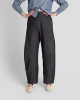 Curve Pant in soft Charcoal Cotton Denim
