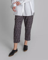 Drawstring Pant in Vintage Japanese Ink - colored Silk Tie Dye