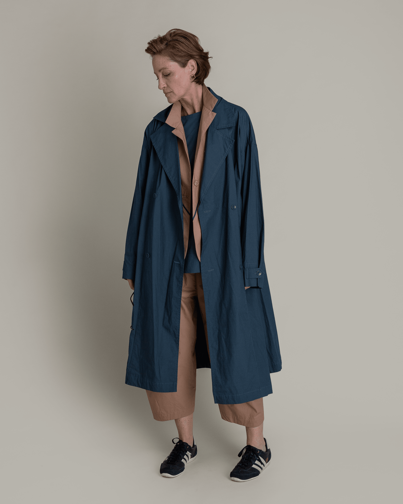 Easy Trench in Slate Cotton PoplinTrenches