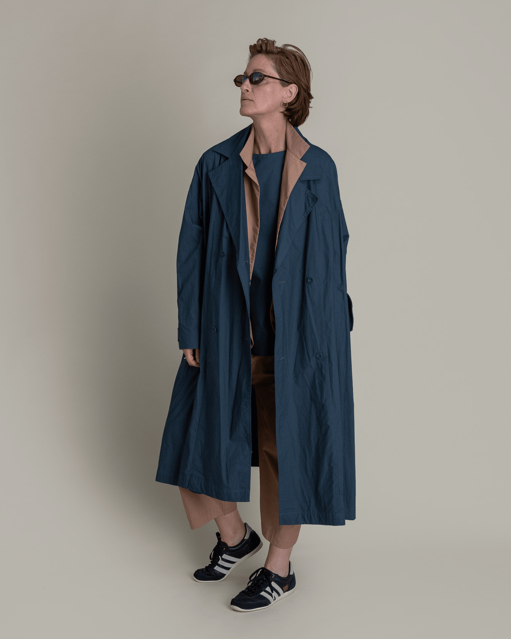 Easy Trench in Slate Cotton PoplinTrenches