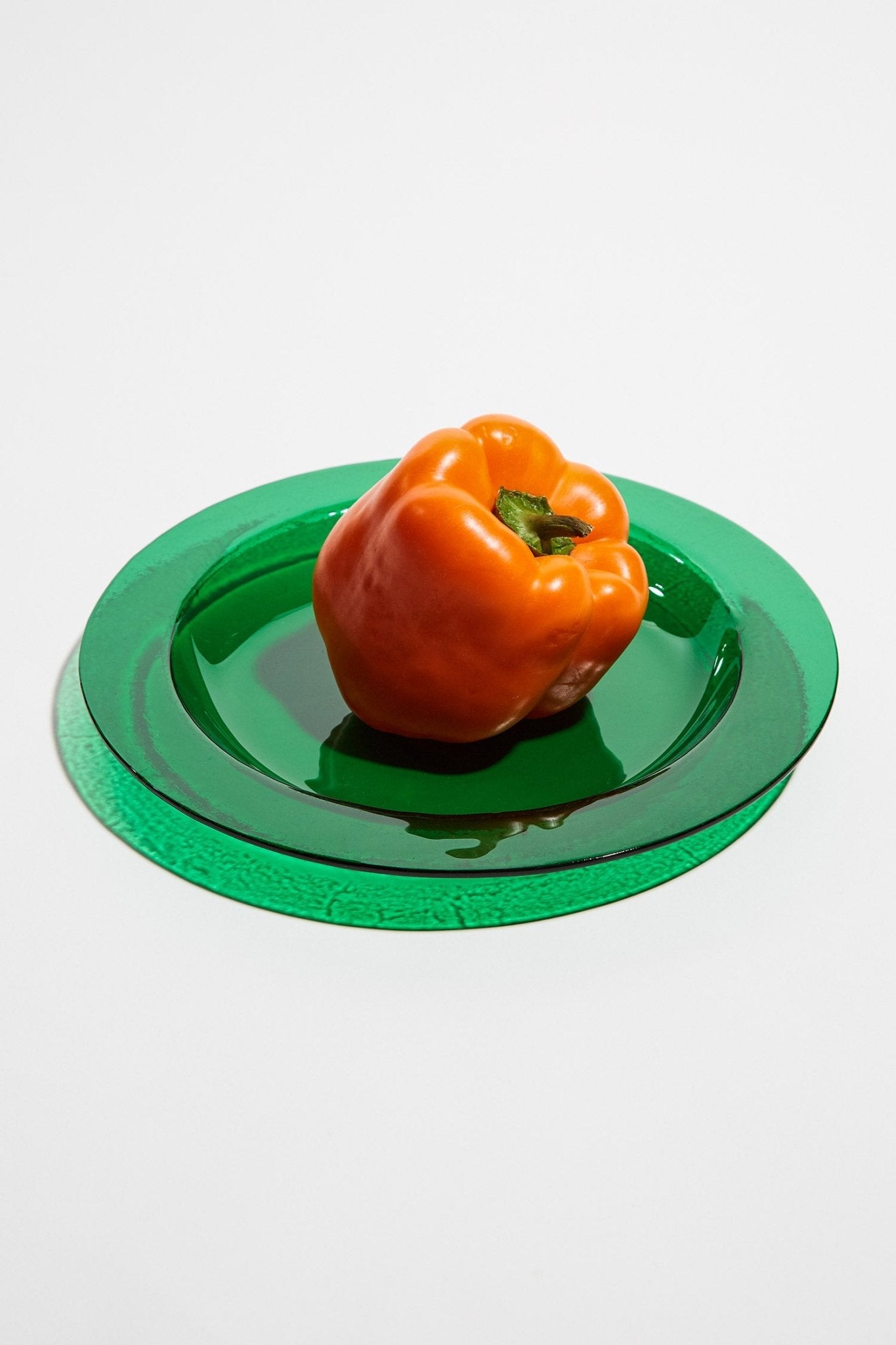 Emerald Green Glass PlateServeware