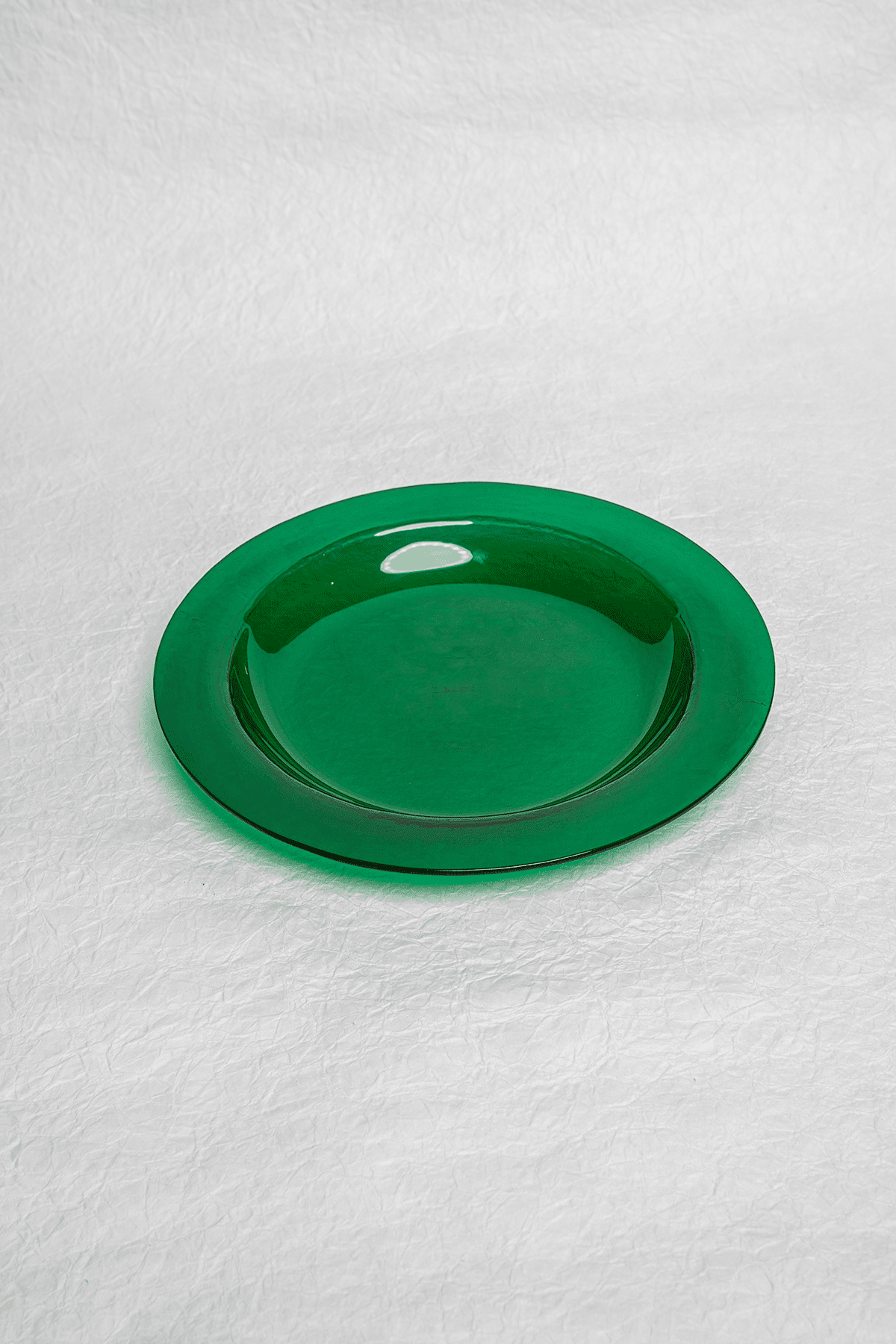 Emerald Green Glass PlateServeware