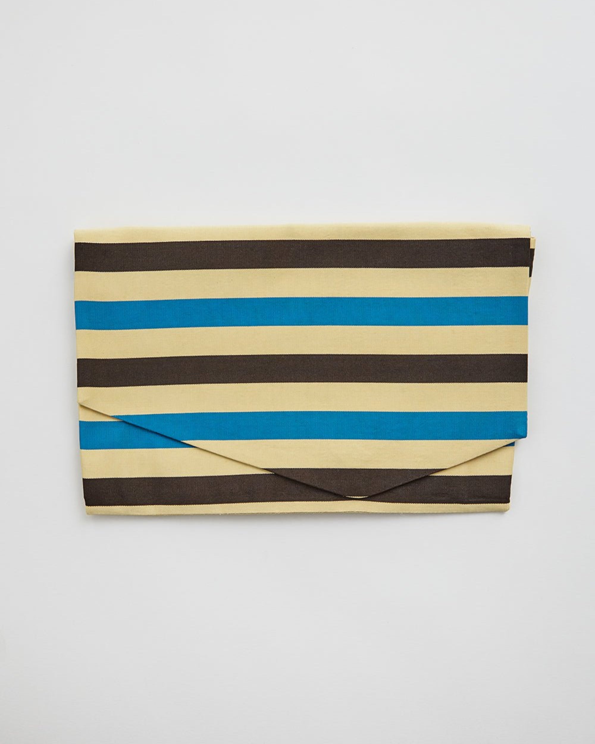 Envelope Clutch in Vintage Japanese Striped Grosgrain Silk