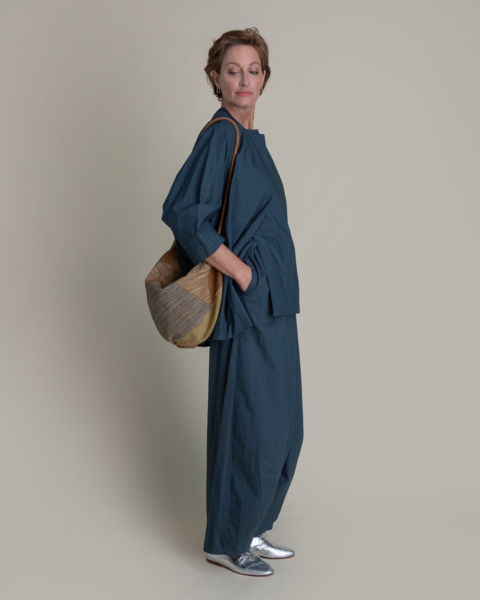 Envelope Jacket in Slate Cotton PoplinEnvelope Jackets