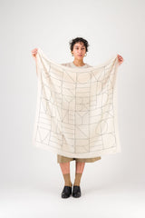 Etude Off-white Embroidered Cashmere Square ScarfScarves