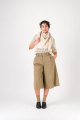 Etude Off-white Embroidered Cashmere Square ScarfScarves