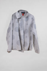 Flag Shirt in Purebeck Stone Wool Dots