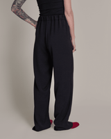 French Pant in Black Rayon BlendPersonalise your own text here