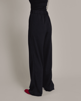 French Pant in Black Rayon BlendPersonalise your own text here