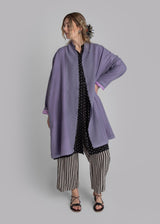 French Wrap in Lavender Wool Gauze
