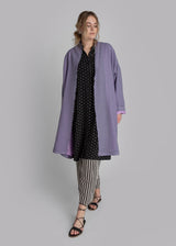 French Wrap in Lavender Wool Gauze