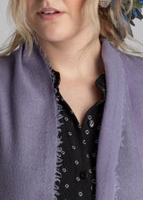 French Wrap in Lavender Wool Gauze