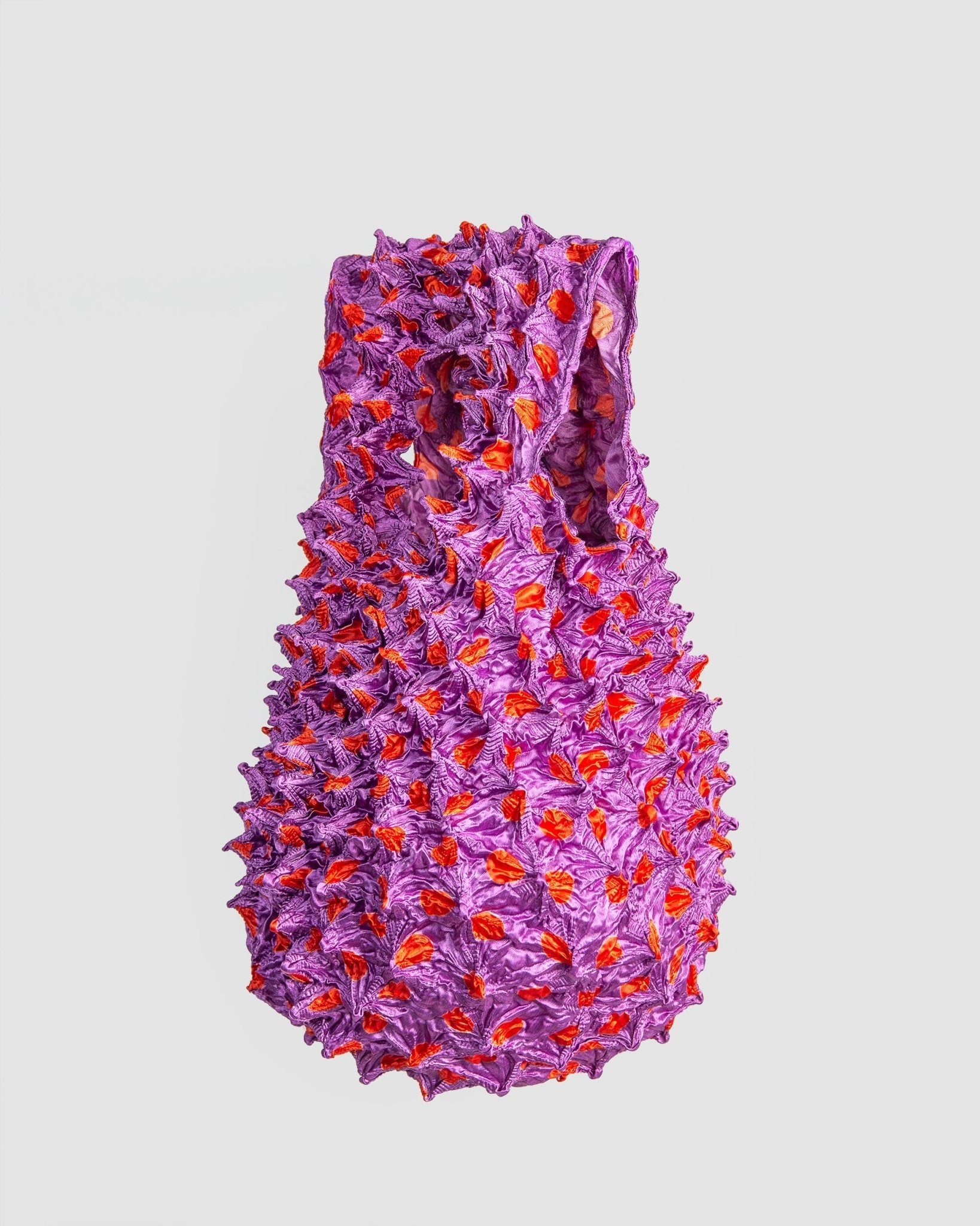 Fuchsia and Coral Scrunch Bag