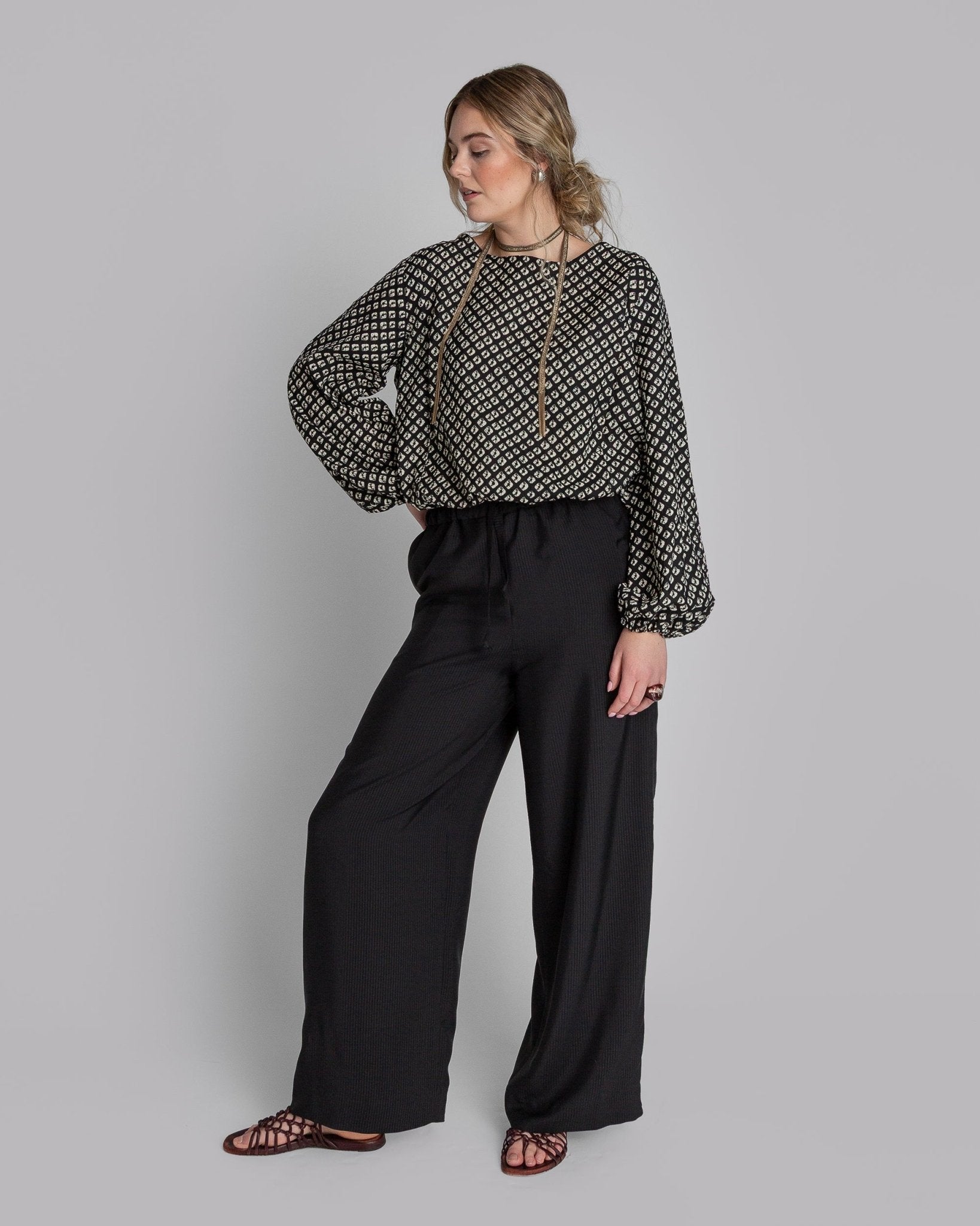 Gather Shell in Vintage Japanese Silk Shibori