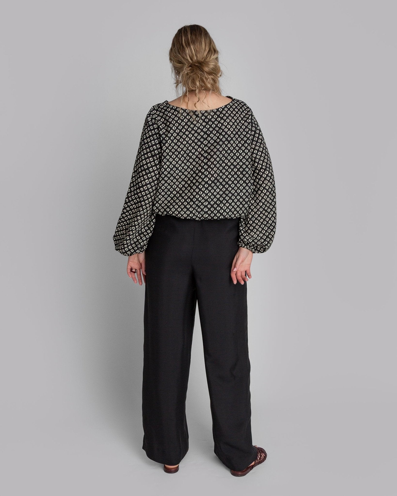 Gather Shell in Vintage Japanese Silk Shibori