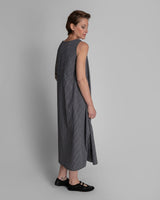 Gingham Cotton Long Day DressDay A - Line