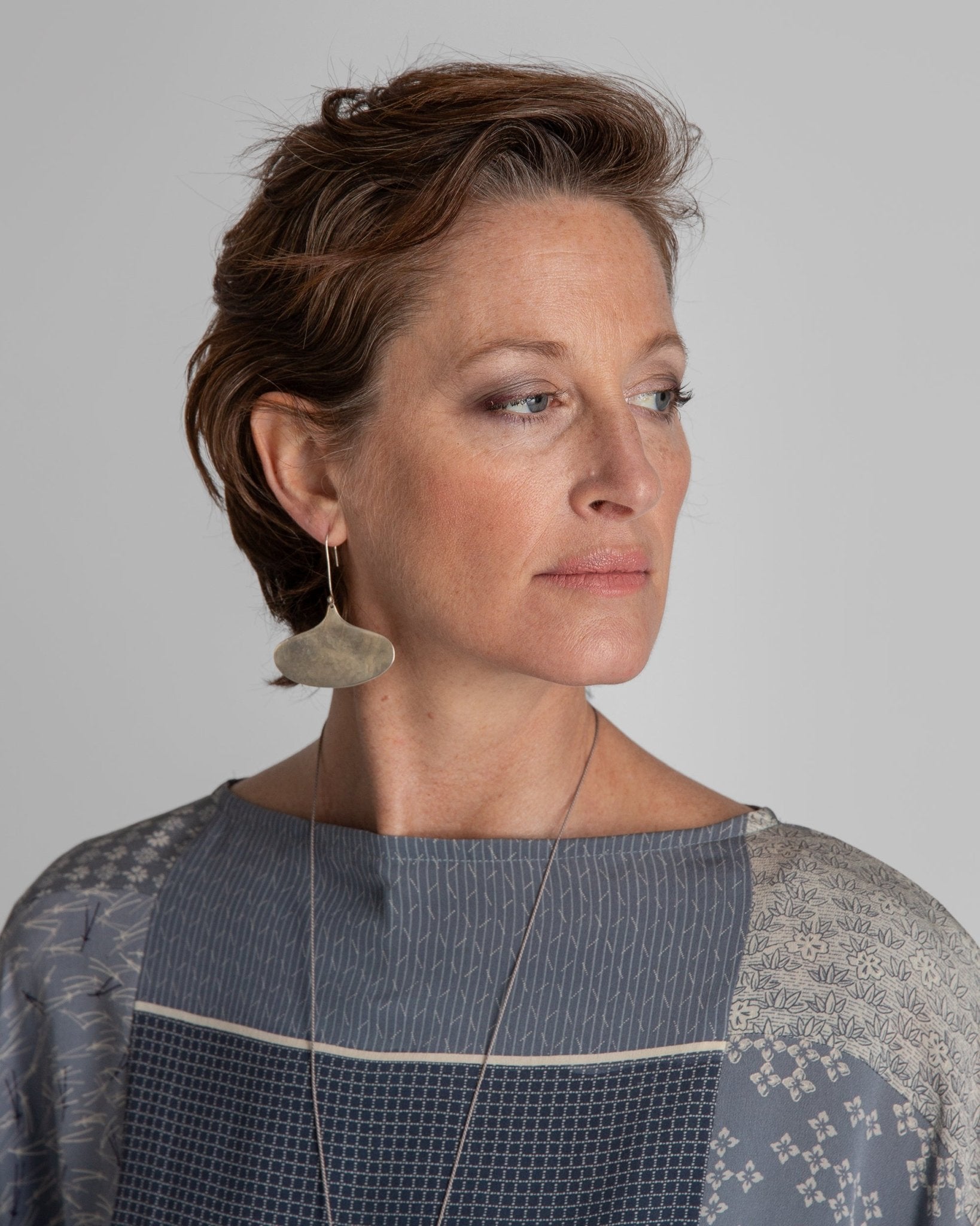 Ginkgo Silver EarringsDangle Earrings