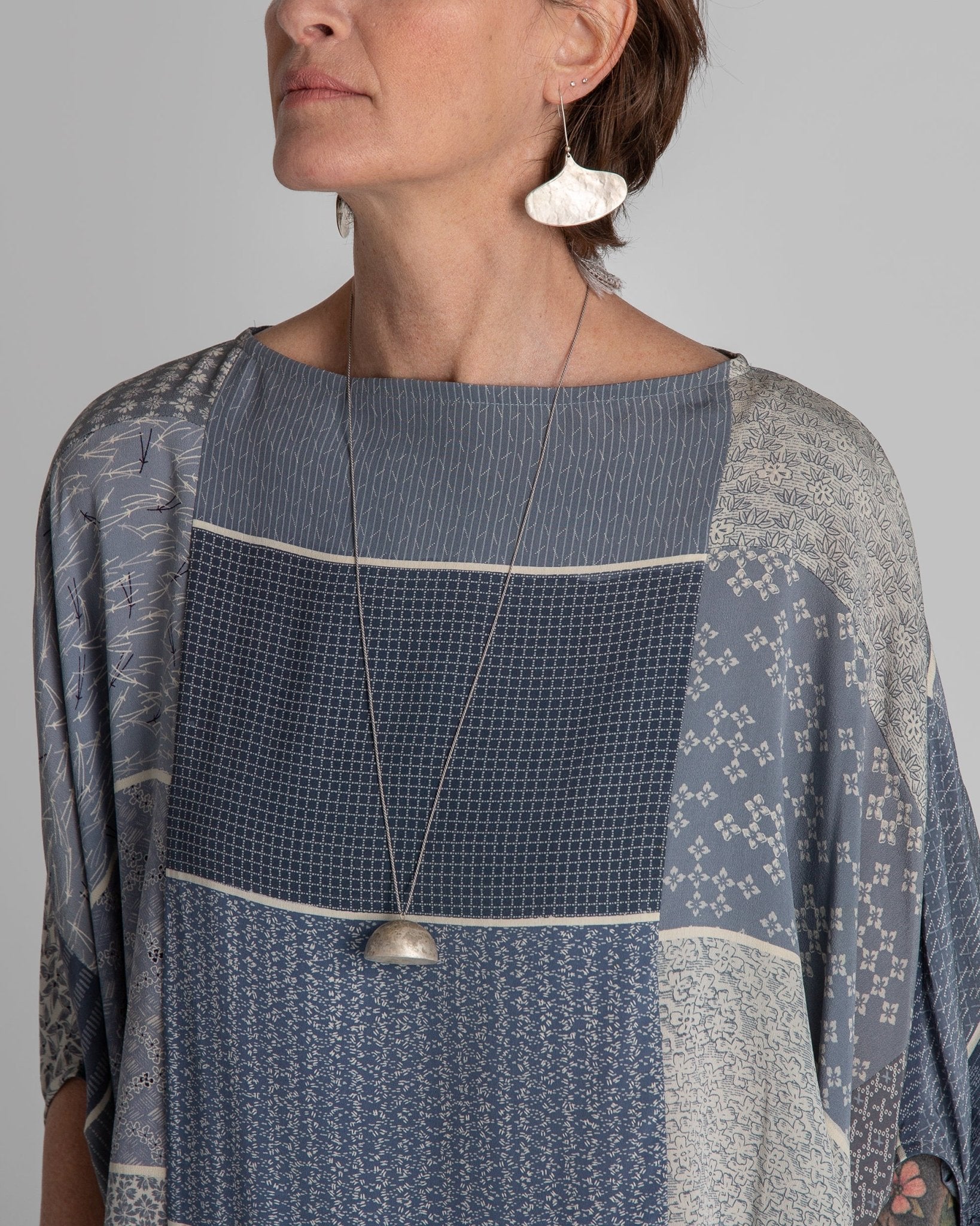 Ginkgo Silver EarringsDangle Earrings