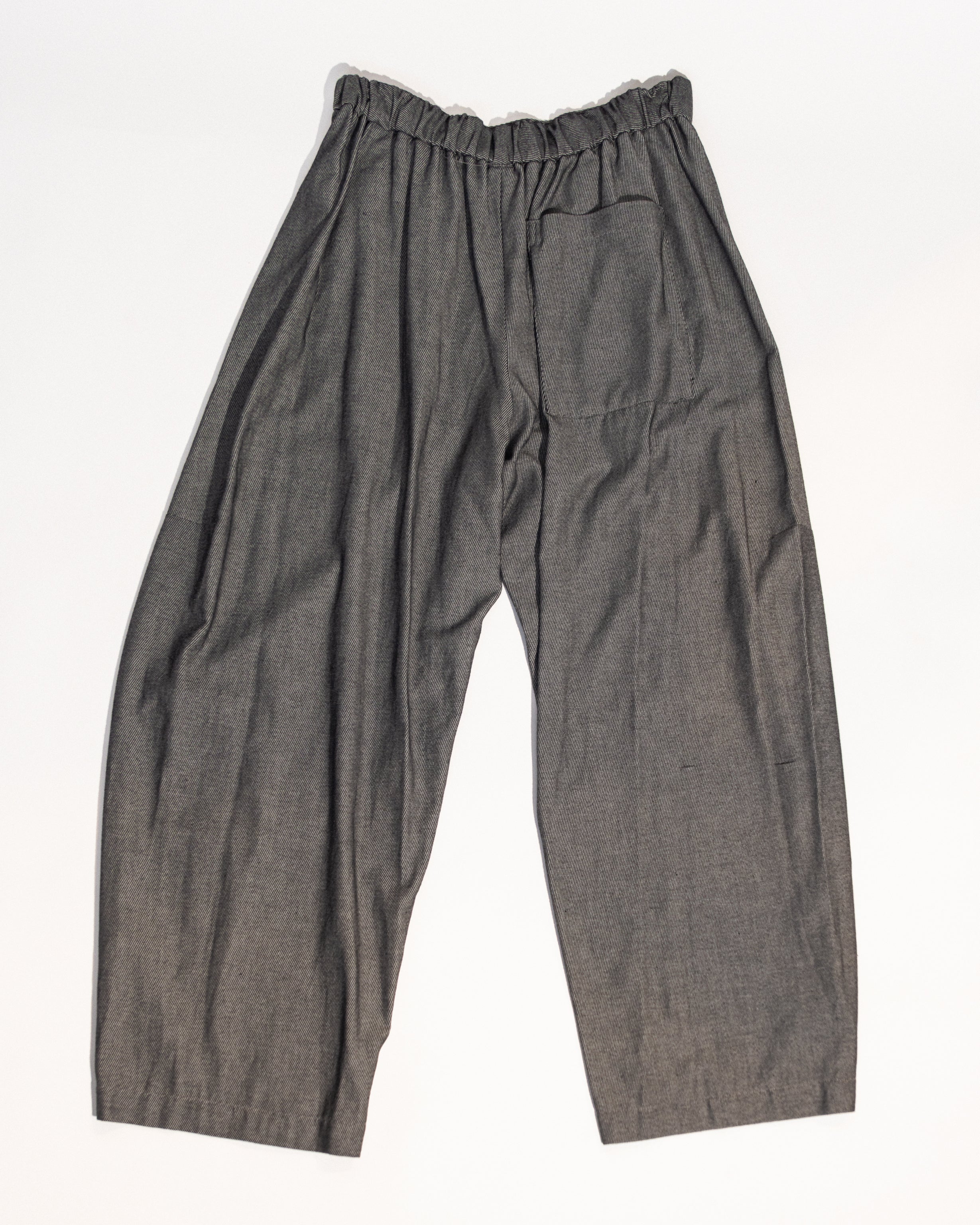 Curve Pant in Gray Cotton Twill