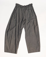 Curve Pant in Gray Cotton Twill