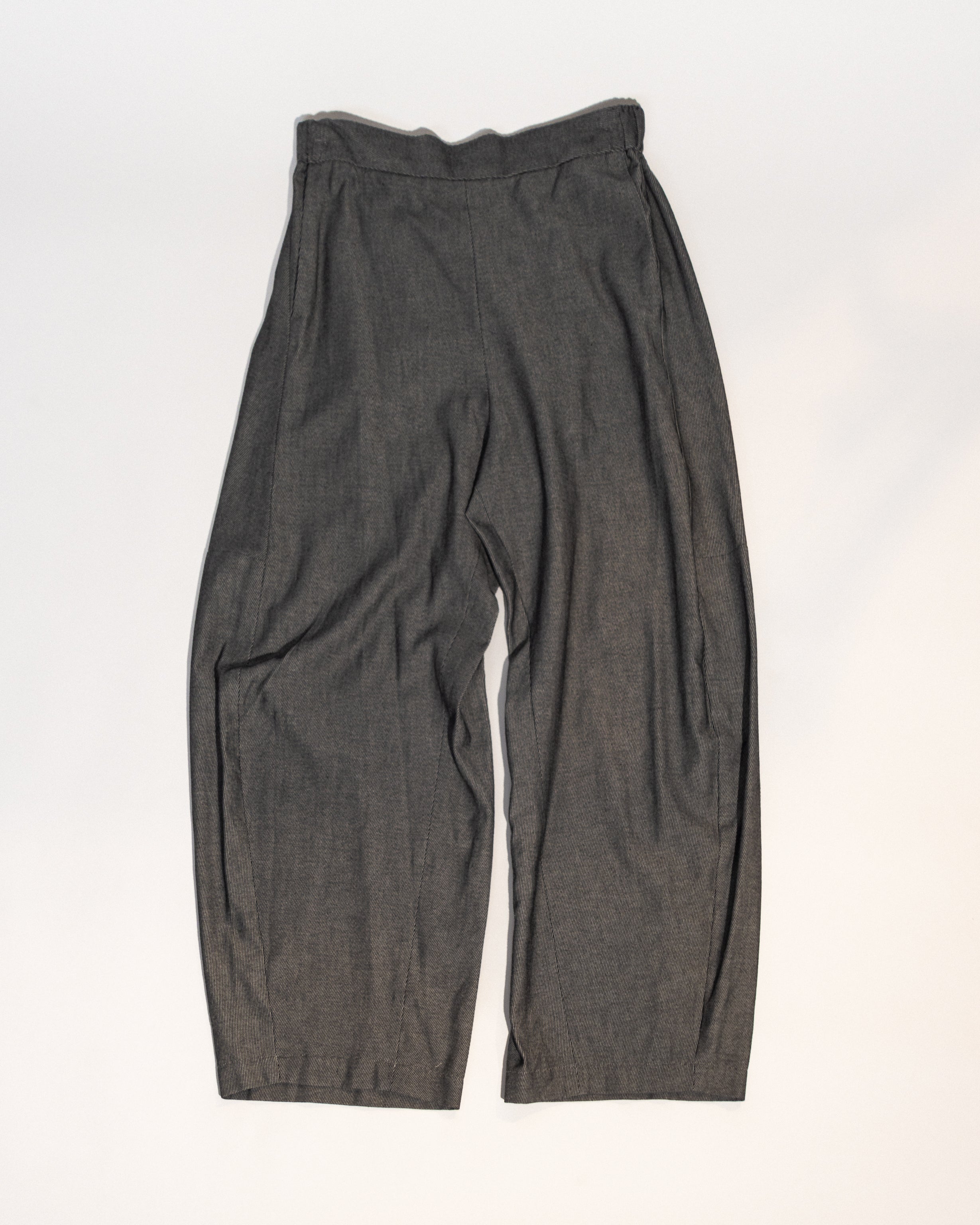 Curve Pant in Gray Cotton Twill