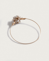 Hoop Cluster Earrings with Gray PearlsHoop Earrings