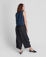 Japan Vest in Vintage Japanese Cotton Indigo Mix