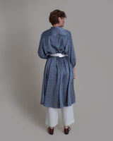 Iris Dress in Vintage Japanese Silk Tie DyeIris Dress