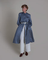 Iris Dress in Vintage Japanese Silk Tie DyeIris Dress