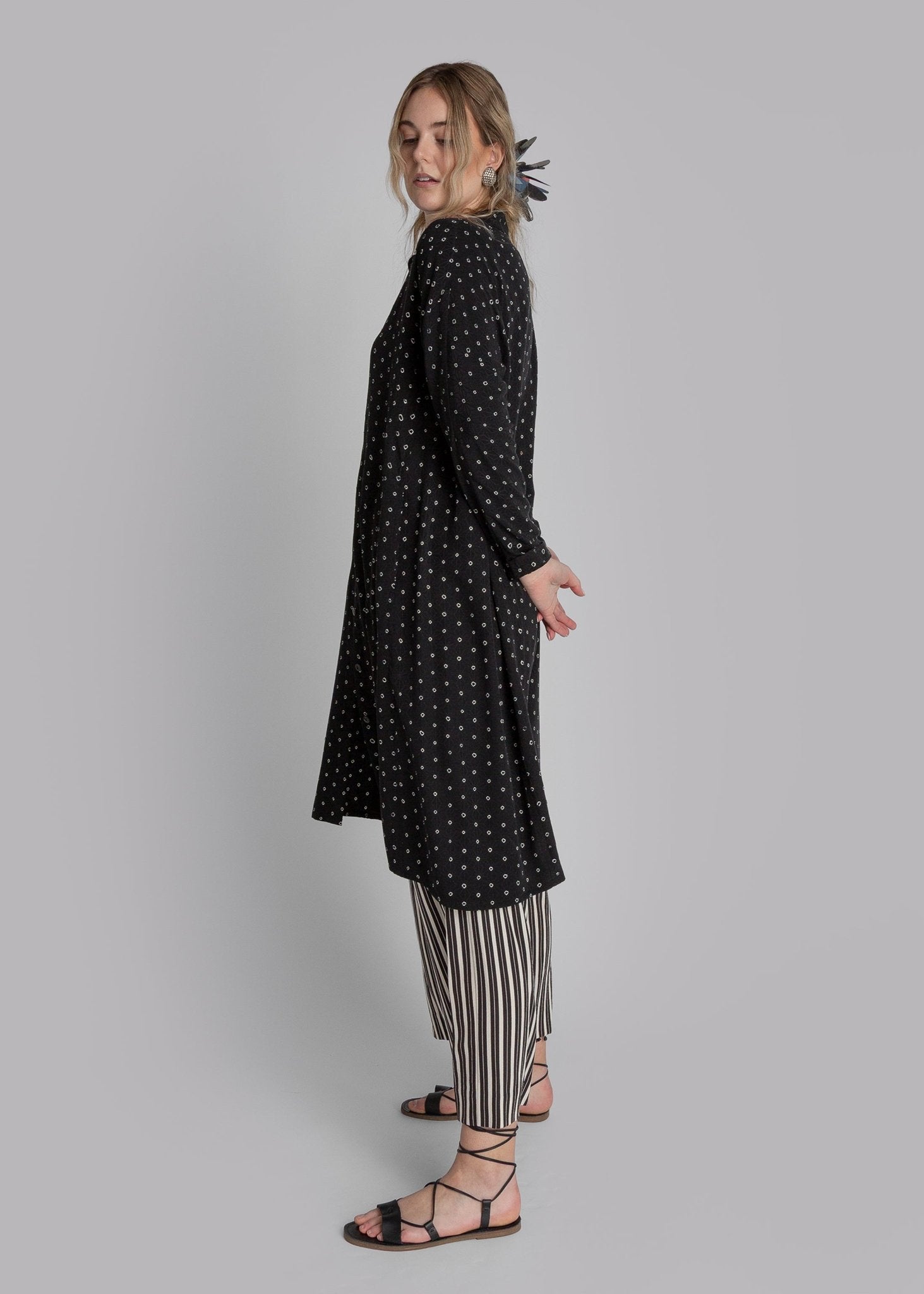 Japan Dress in Vintage Japanese Silk Tie Dye