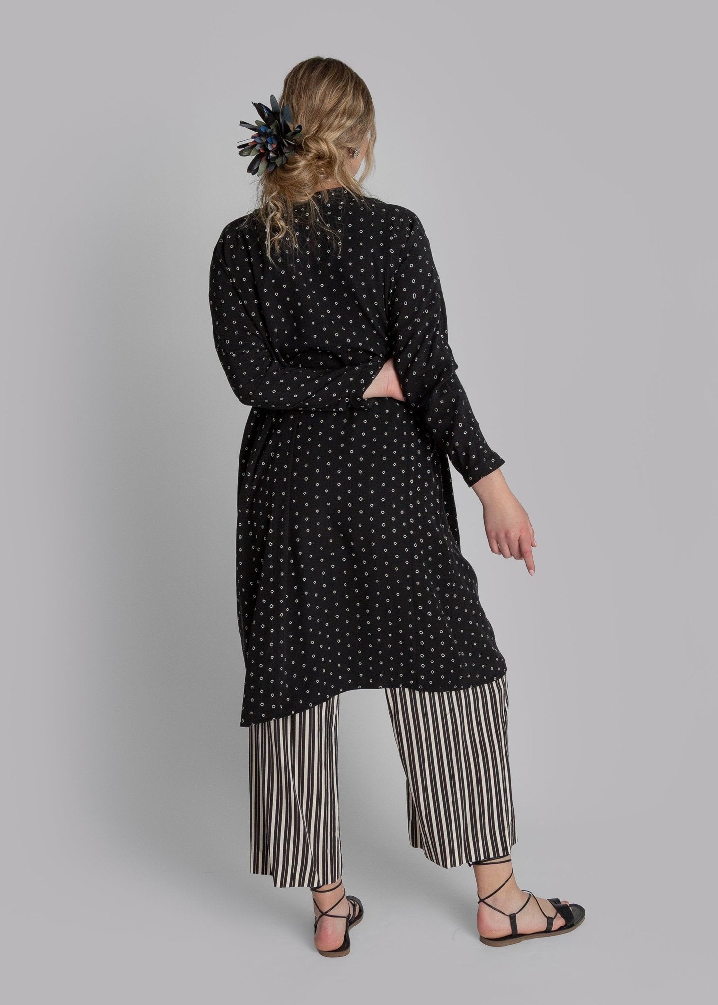 Japan Dress in Vintage Japanese Silk Tie Dye