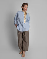 Japan Shirt in Blue Cotton PoplinJapan Shirt