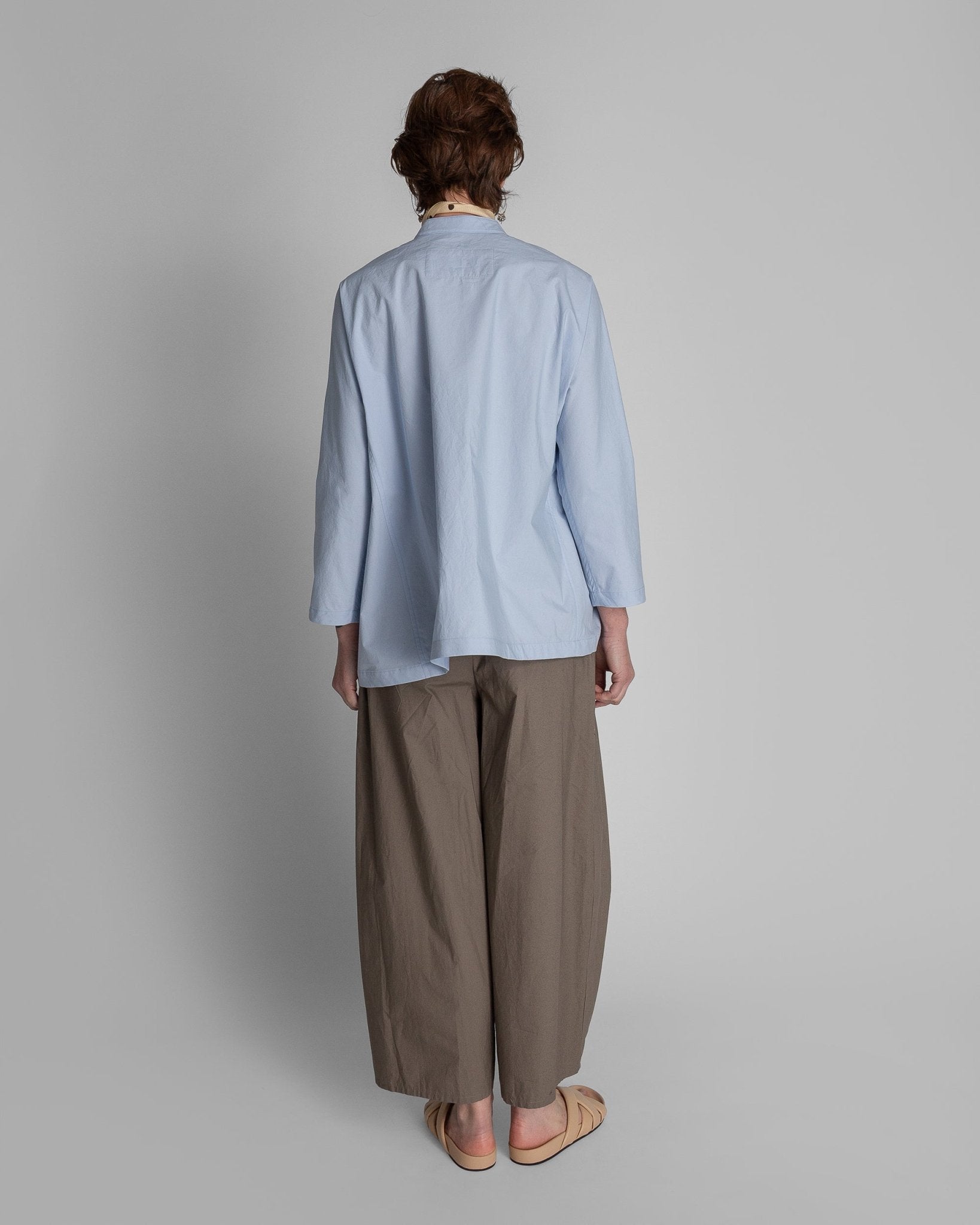 Japan Shirt in Blue Cotton PoplinJapan Shirt
