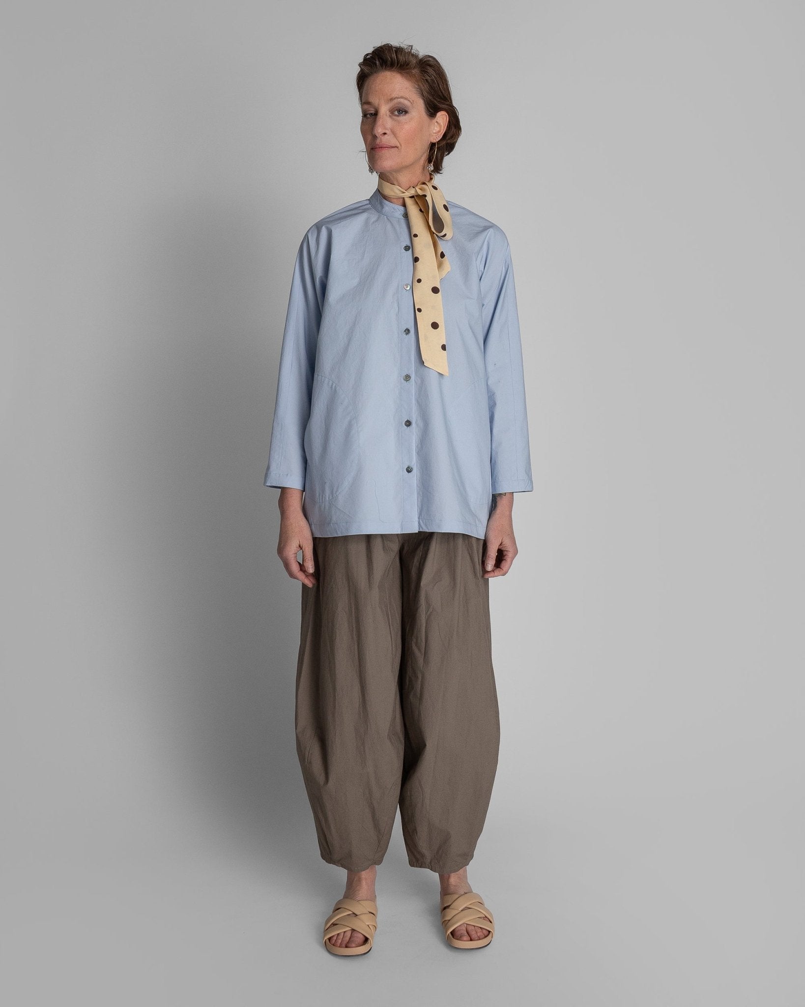 Japan Shirt in Blue Cotton PoplinJapan Shirt