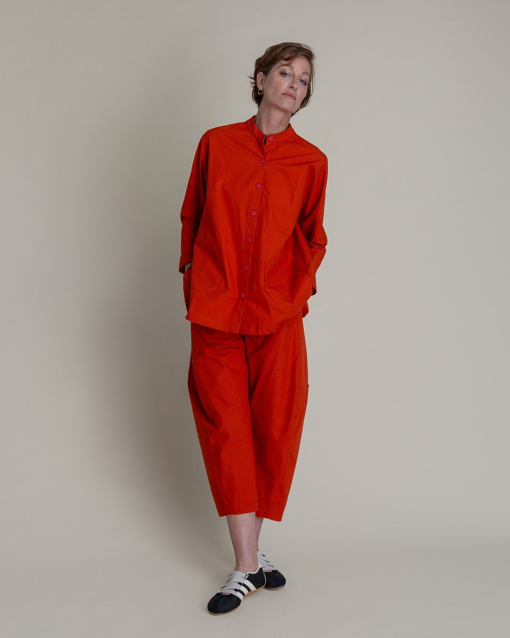 Japan Shirt in Persimmon Cotton PoplinJapan Shirts