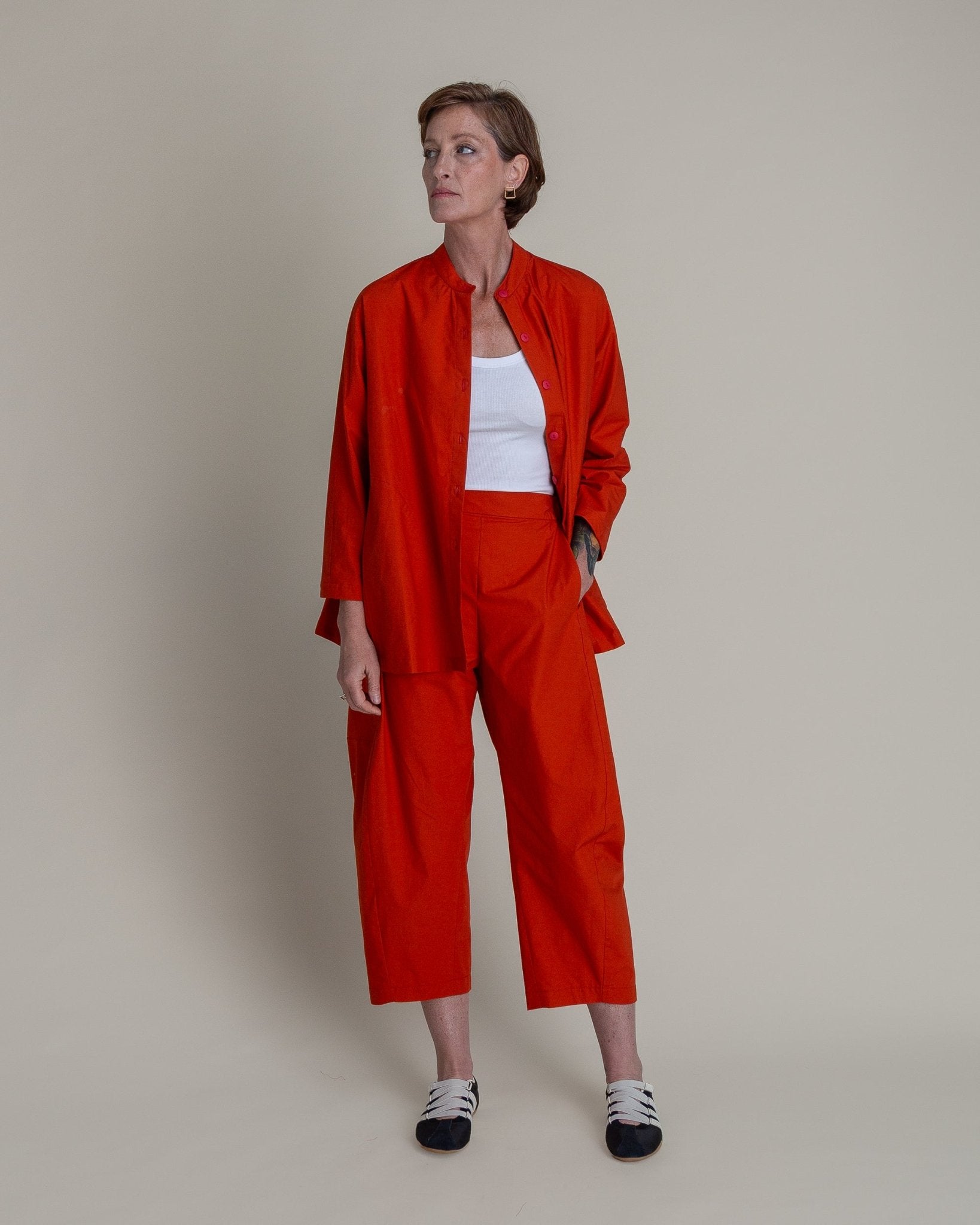 Japan Shirt in Persimmon Cotton PoplinJapan Shirts