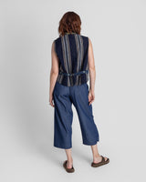 Japan Vest in Vintage Japanese Cotton Ikat MixJapan Vests